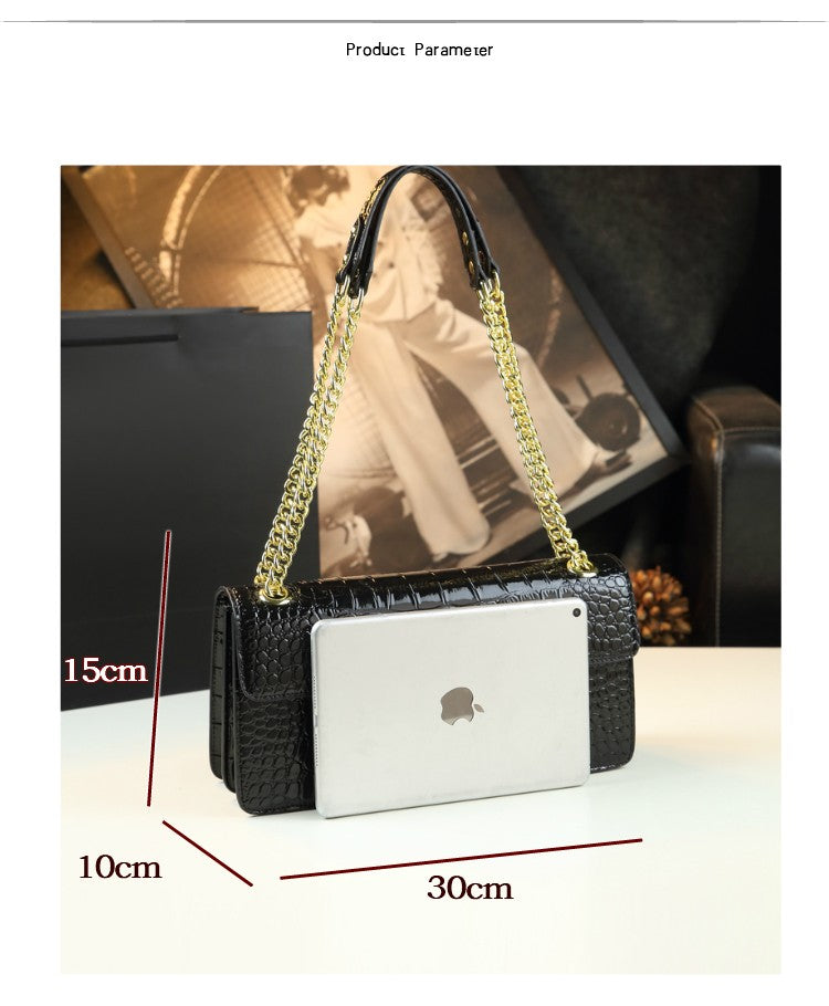 WB-0007/ Patent Leather Crossbody Bag