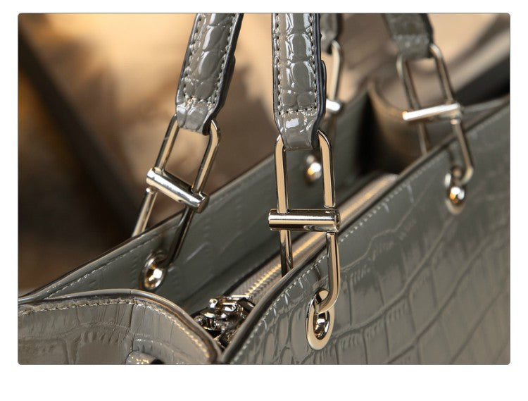 WB-0008/ Patent Leather Crossbody Bag