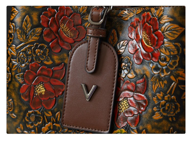 WB-0014/ Crocodile Embossed Leathers Crossbody Bag