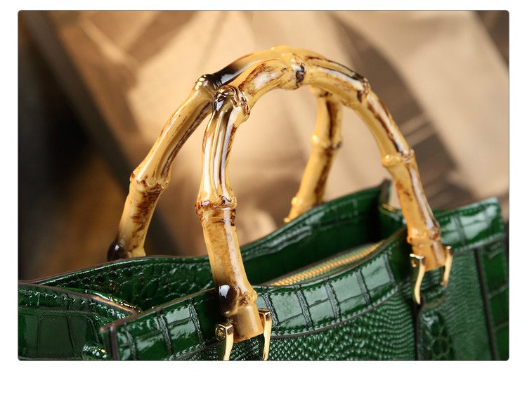 WB-0006 enamel leather Crossbody Bag