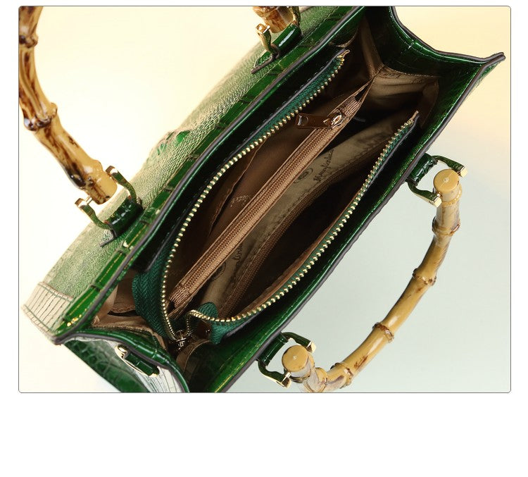 WB-0006 enamel leather Crossbody Bag