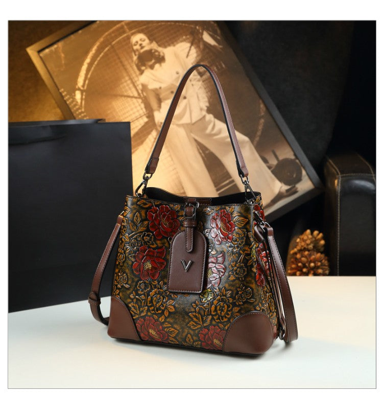 WB-0014/ Crocodile Embossed Leathers Crossbody Bag