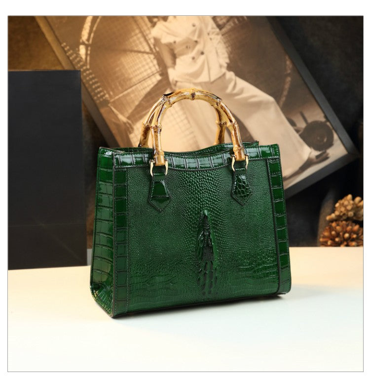 WB-0006 enamel leather Crossbody Bag
