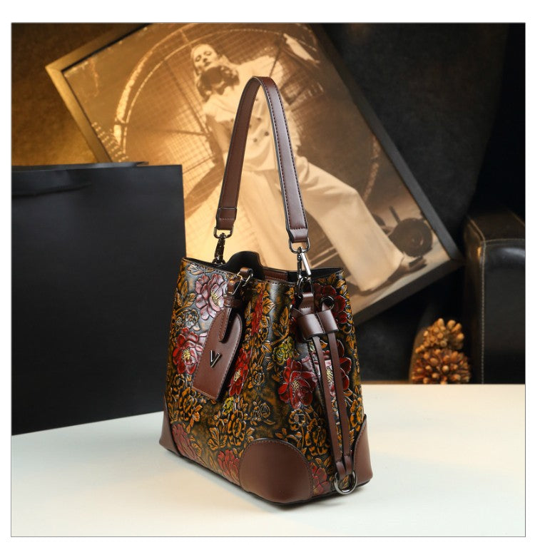 WB-0014/ Crocodile Embossed Leathers Crossbody Bag