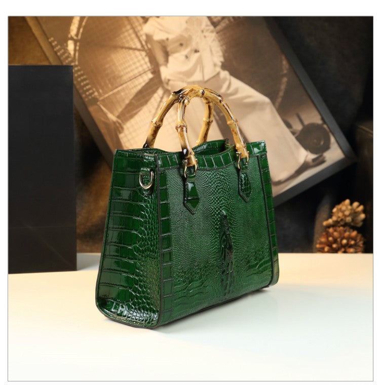 WB-0006 enamel leather Crossbody Bag