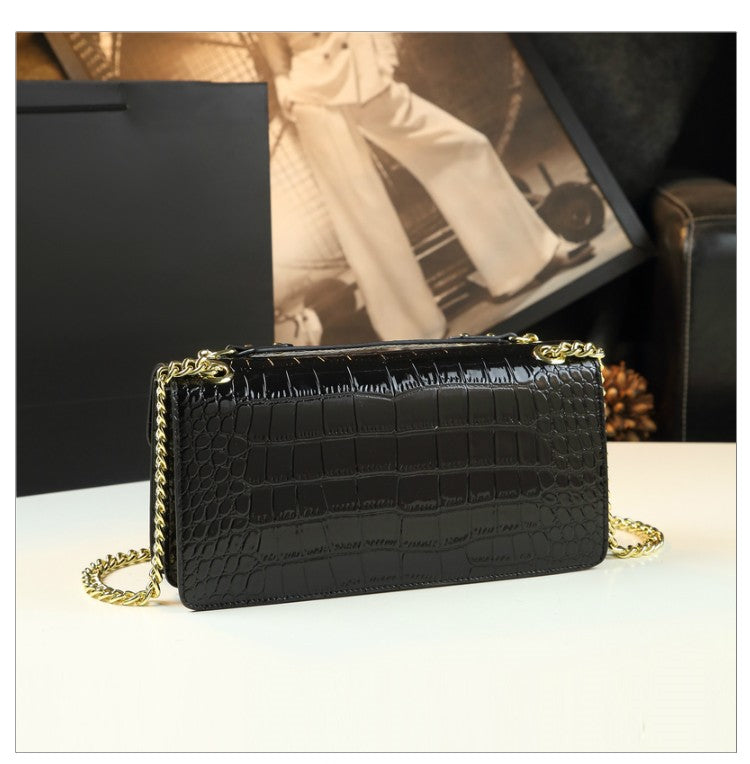 WB-0007/ Patent Leather Crossbody Bag