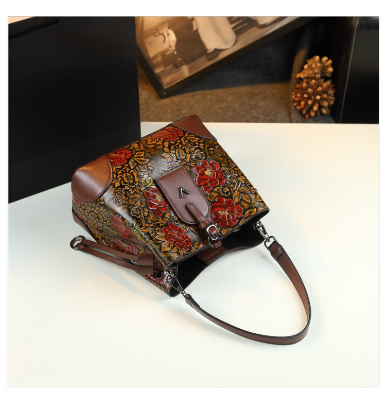 WB-0014/ Crocodile Embossed Leathers Crossbody Bag