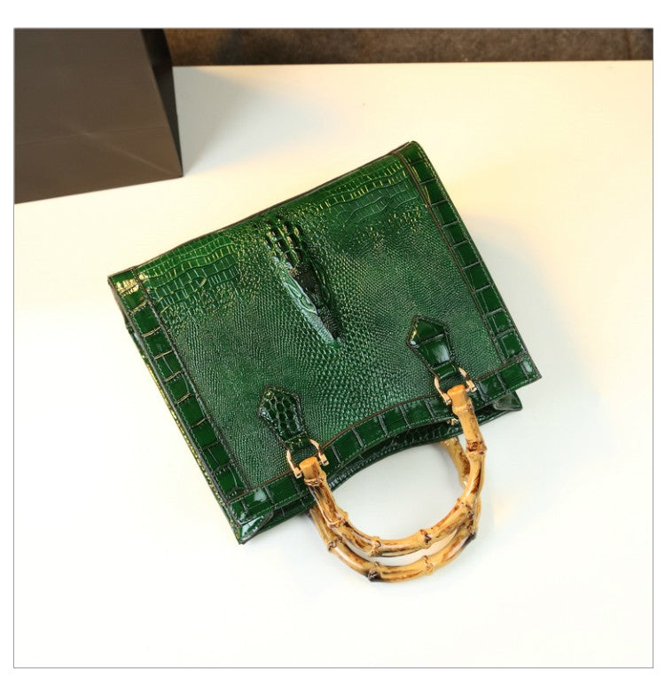 WB-0006 enamel leather Crossbody Bag