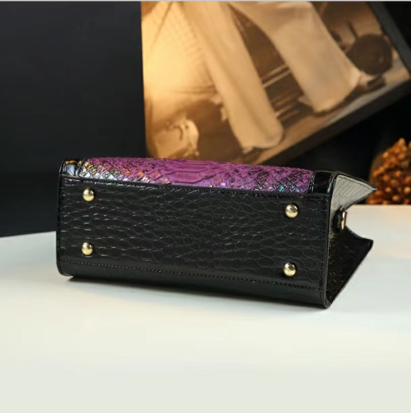 WB-0026/ Patent Leather Crossbody Bag