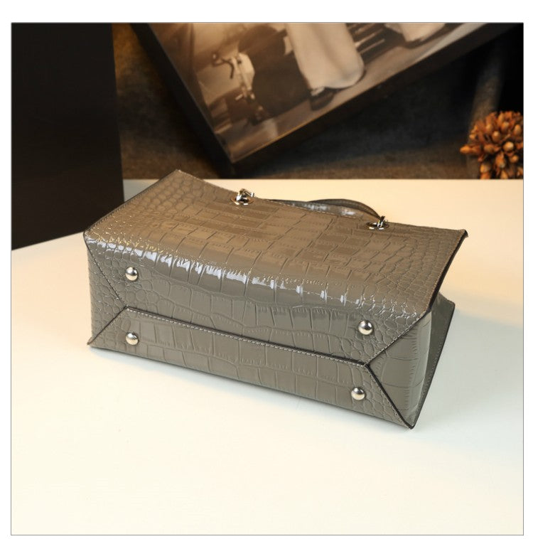 WB-0008/ Patent Leather Crossbody Bag