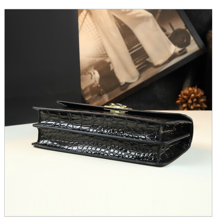 WB-0007/ Patent Leather Crossbody Bag