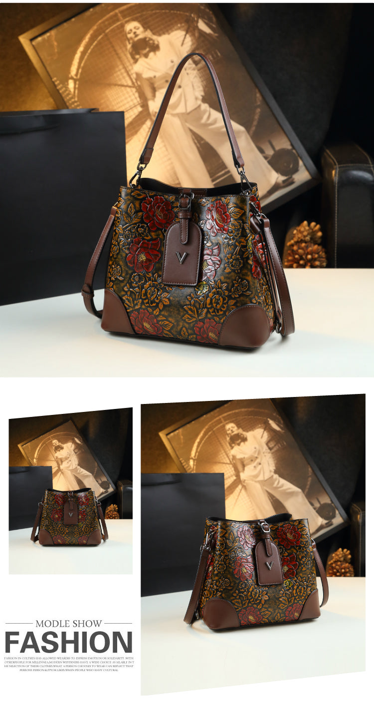 WB-0014/ Crocodile Embossed Leathers Crossbody Bag