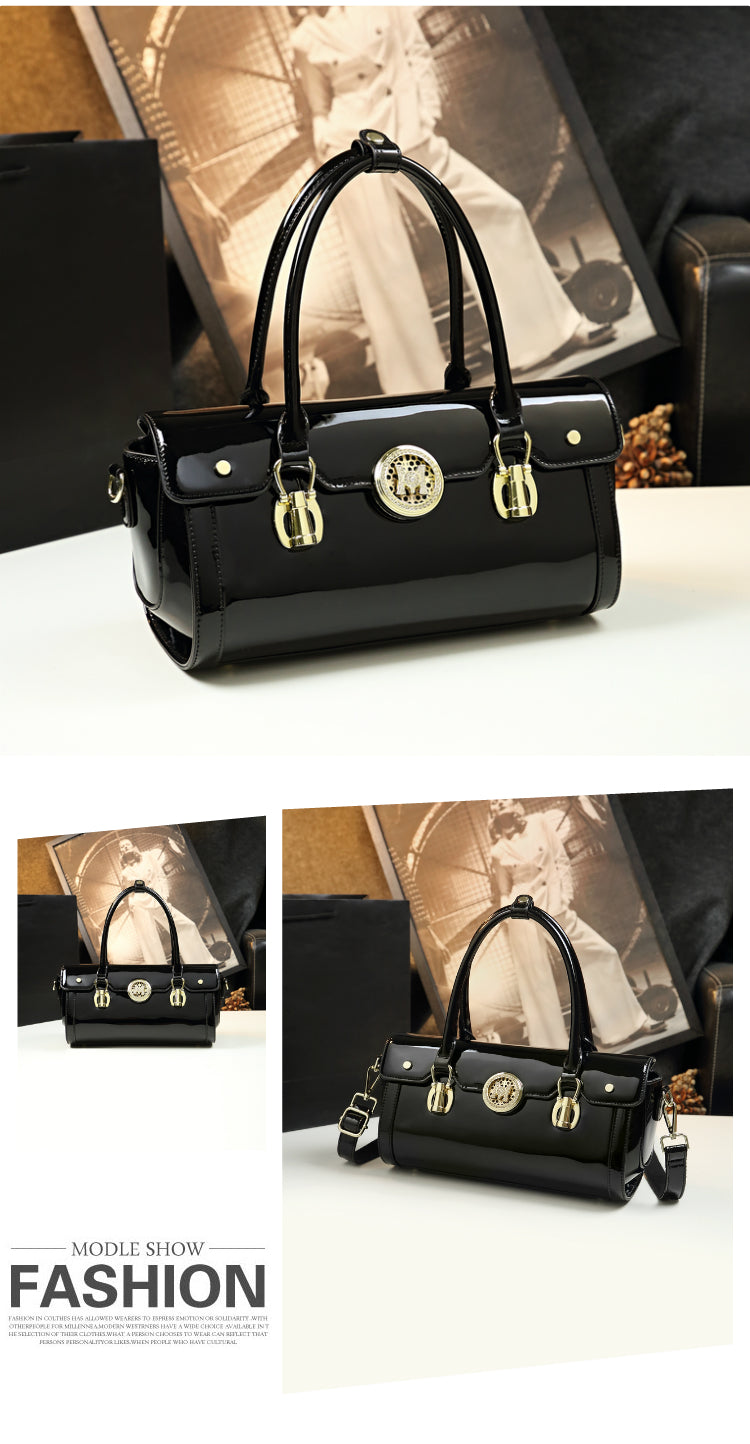 WB-0028/ Patent Leather Crossbody Bag