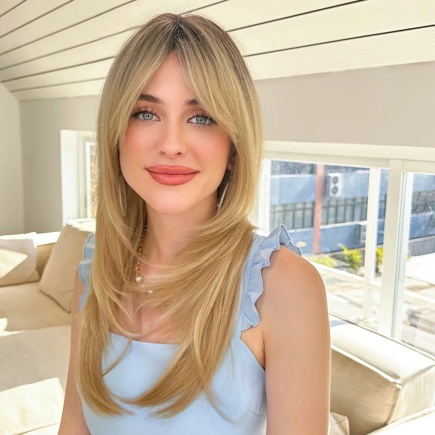 LC259-1 24inches  Natural straight long Fashion Wig