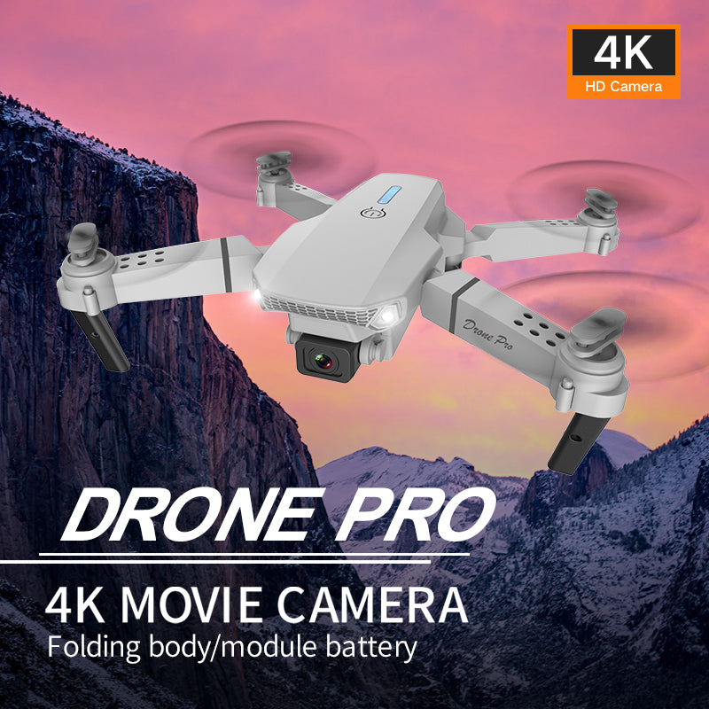 E88 Drone with 4K Camera, WiFi FPV 1080P HD Dual Foldable RC Quadcopter Altitude Hold, Headless Mode, Visual Positioning, Auto Return Mobile App Control