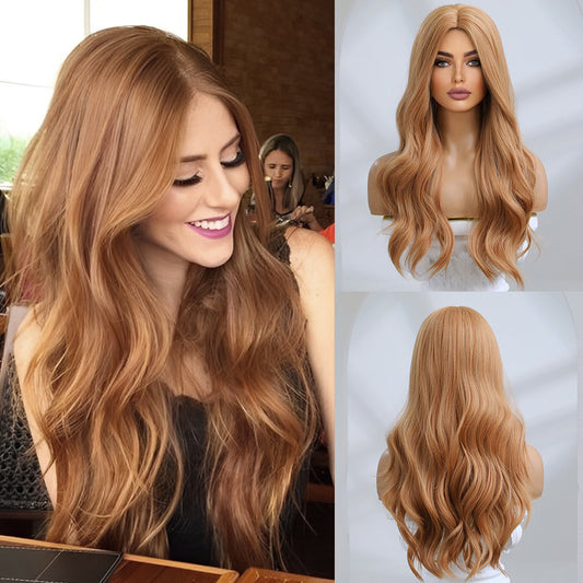 LC8044-1 26 inches natural wave and long hair brown fashion wig