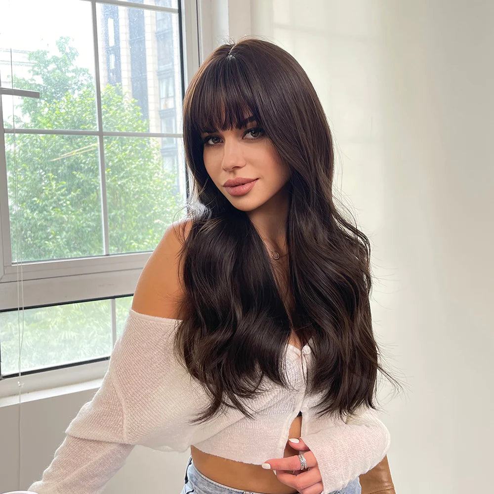 LC226-2 26 inches Natural Wave  Long Fashion Wig