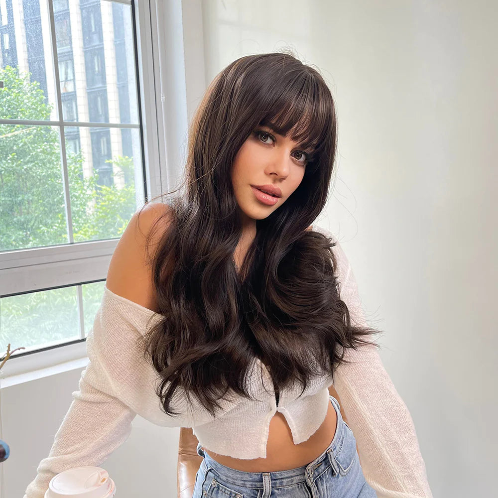 LC226-2 26 inches Natural Wave  Long Fashion Wig