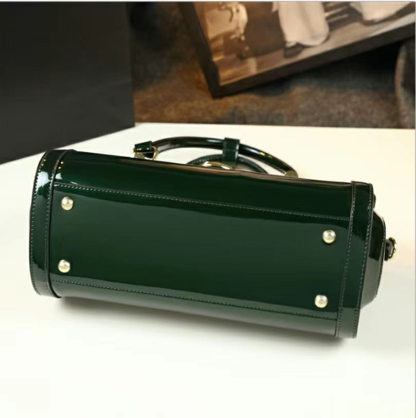 WB-0028/ Patent Leather Crossbody Bag