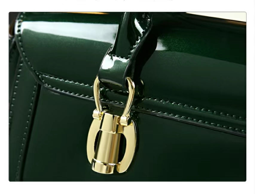 WB-0028/ Patent Leather Crossbody Bag
