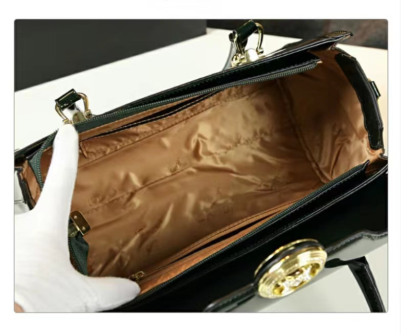WB-0028/ Patent Leather Crossbody Bag
