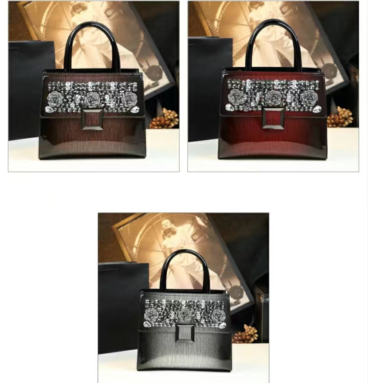 WB-0029/ Patent Leather Crossbody Bag