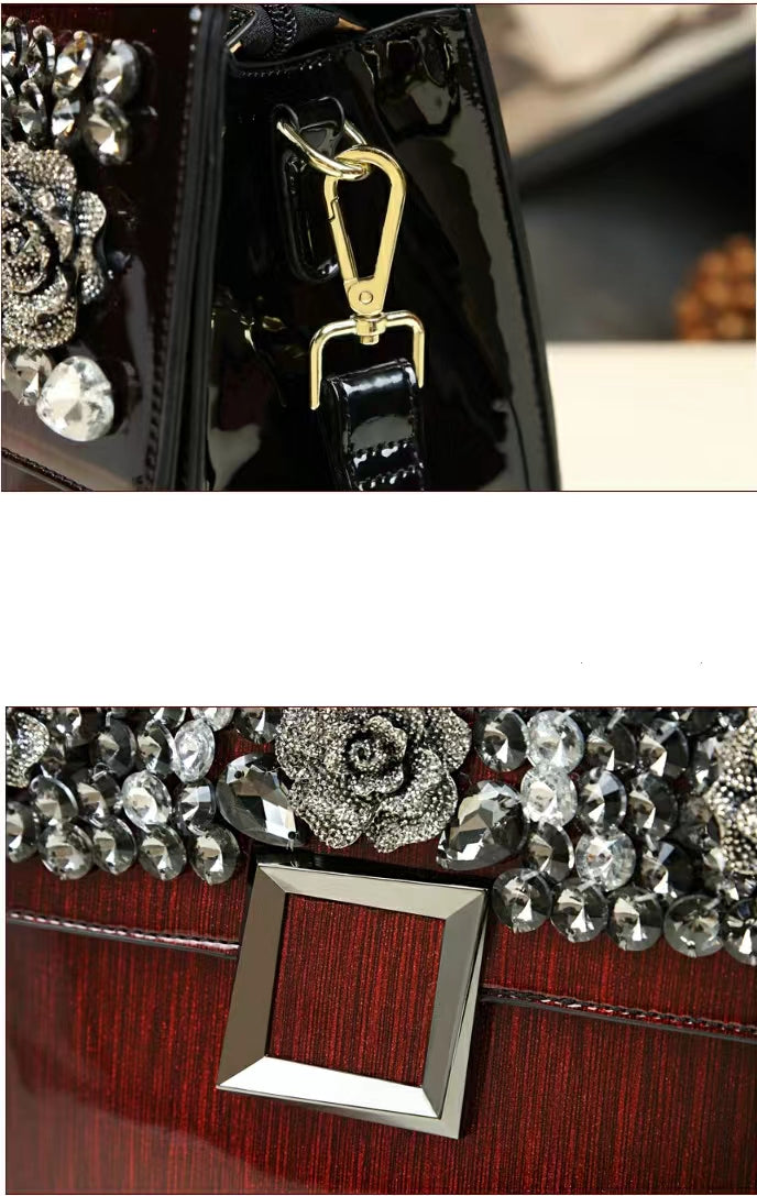 WB-0029/ Patent Leather Crossbody Bag