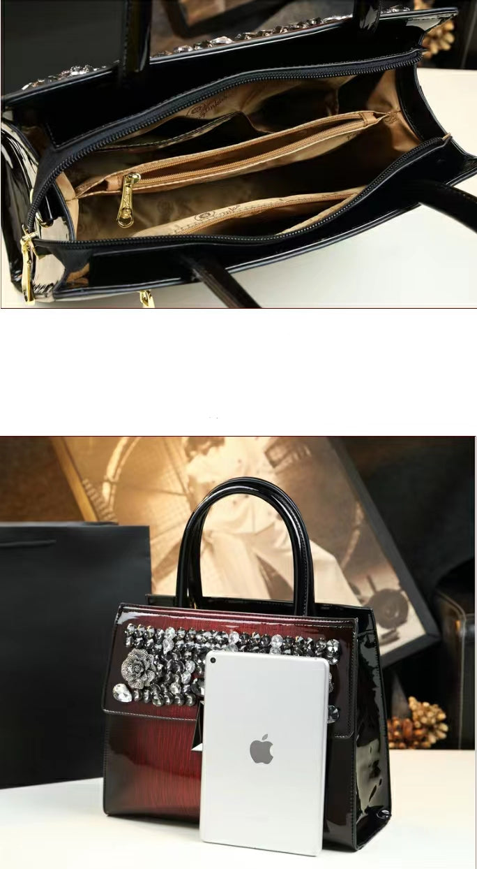 WB-0029/ Patent Leather Crossbody Bag