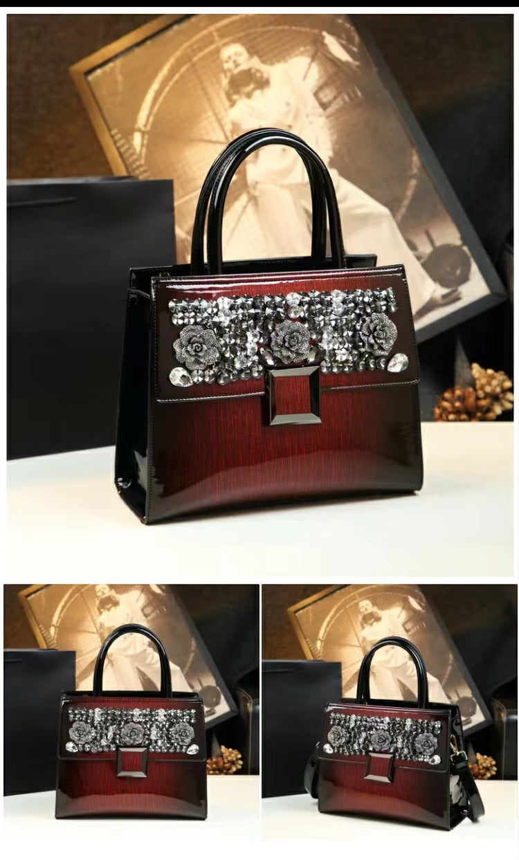 WB-0029/ Patent Leather Crossbody Bag