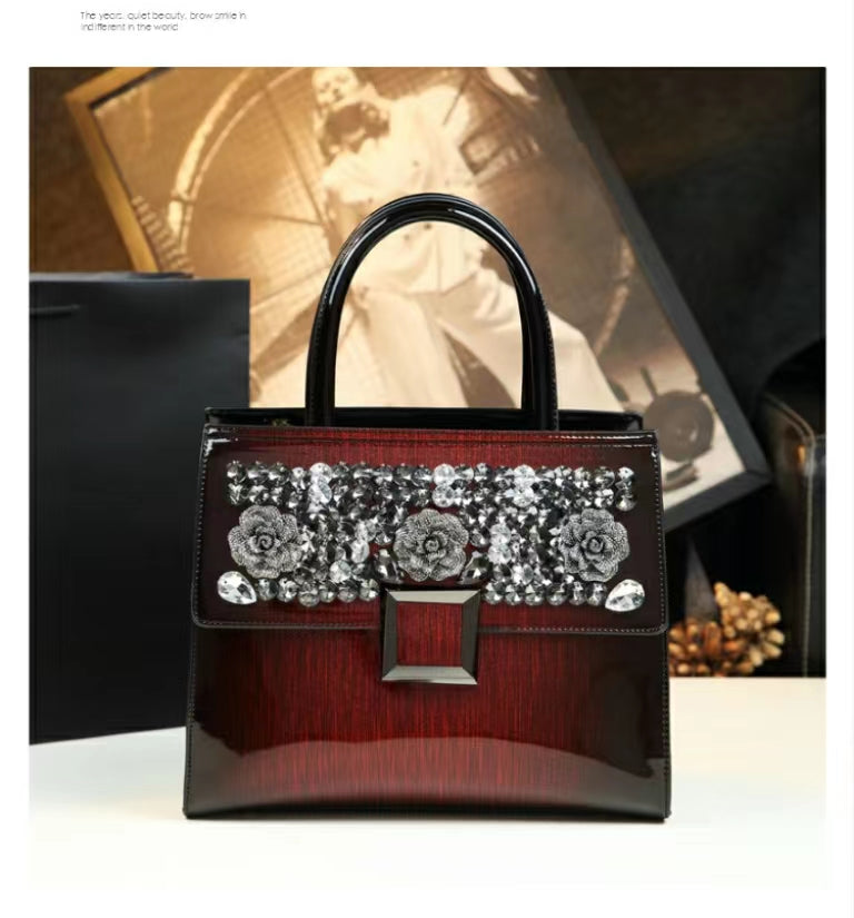 WB-0029/ Patent Leather Crossbody Bag