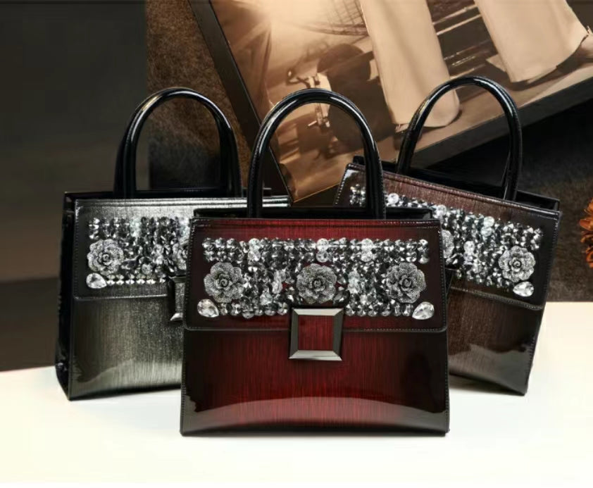 WB-0029/ Patent Leather Crossbody Bag