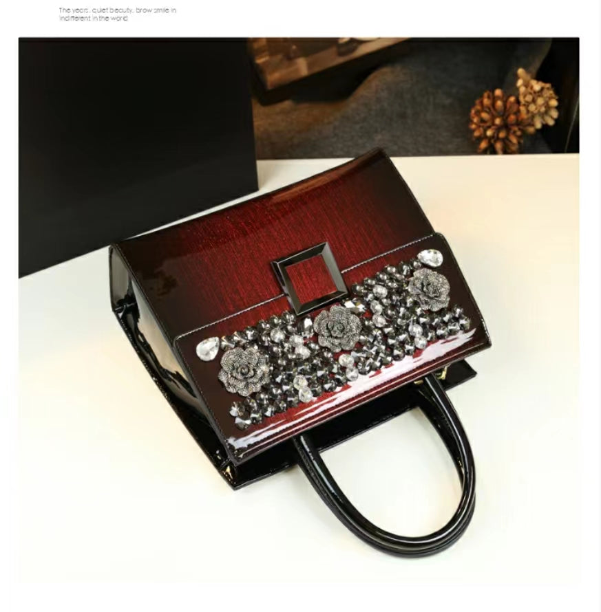 WB-0029/ Patent Leather Crossbody Bag