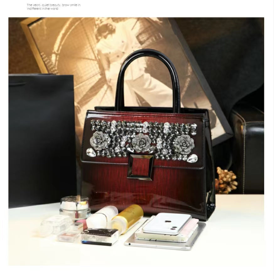 WB-0029/ Patent Leather Crossbody Bag