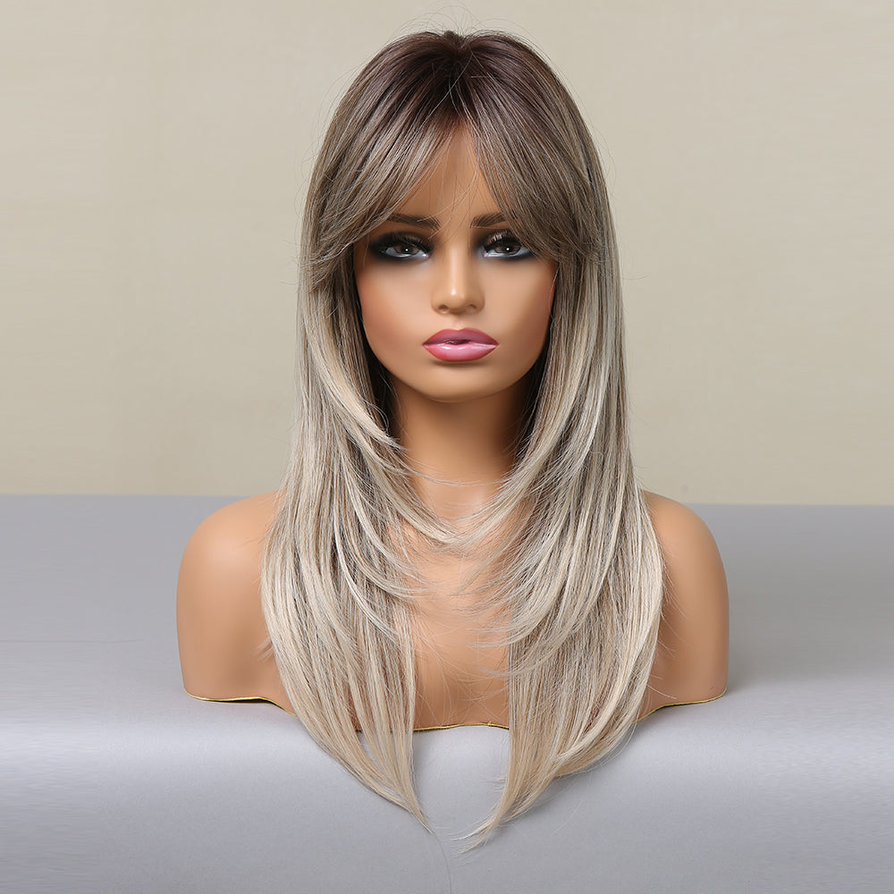 LC051-1 24 inches Natural straight long Fashion Wig
