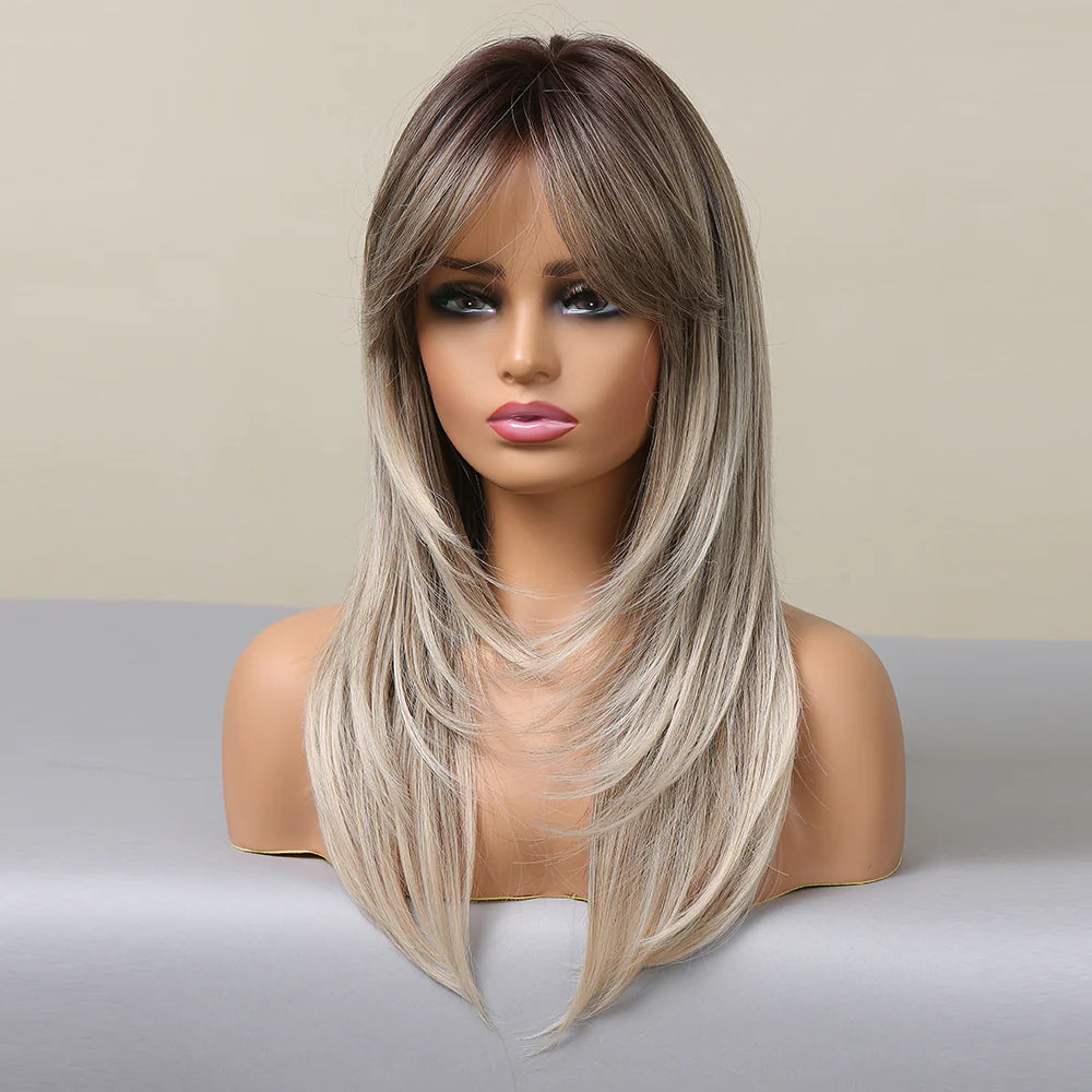 LC051-1 24 inches Natural straight long Fashion Wig