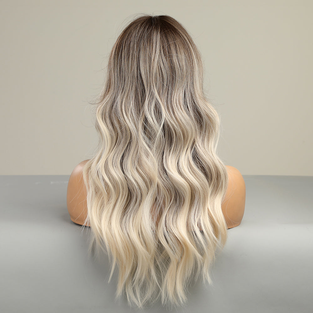 LC8066-1  26 inches Natural wave Long Fashion Wig