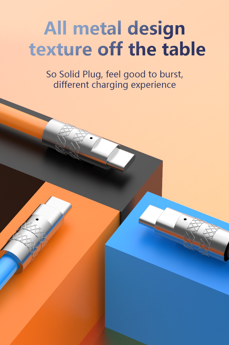 Quick Charging Cable Liquid Indicator 180-degree Rotation Quick Charging Cable, Reusable Compatible Mobile Phone Tablet