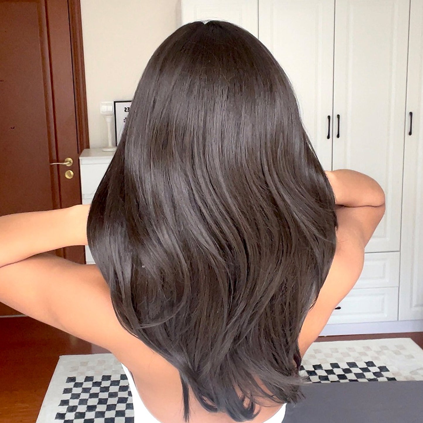 LC259-8 22 Inch Dark Brown Long hair for Women