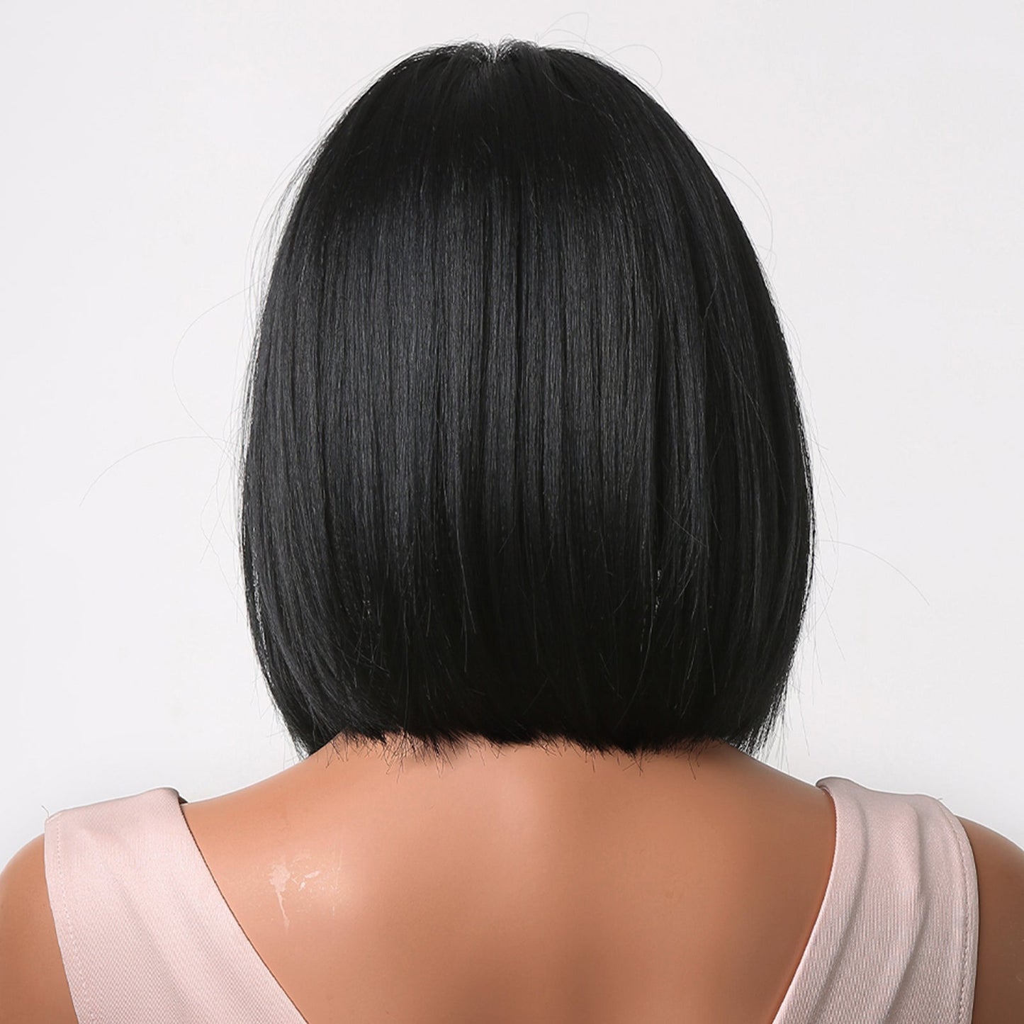 LC2049-1 10 inch Black Short Bob With Bangs for Women