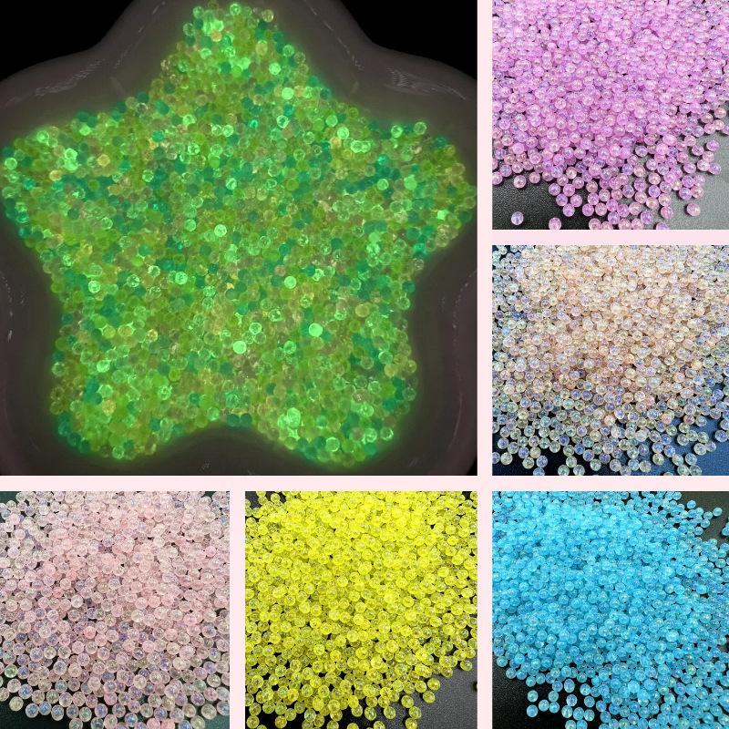 Luminous Colorful Glass Bubble Beads