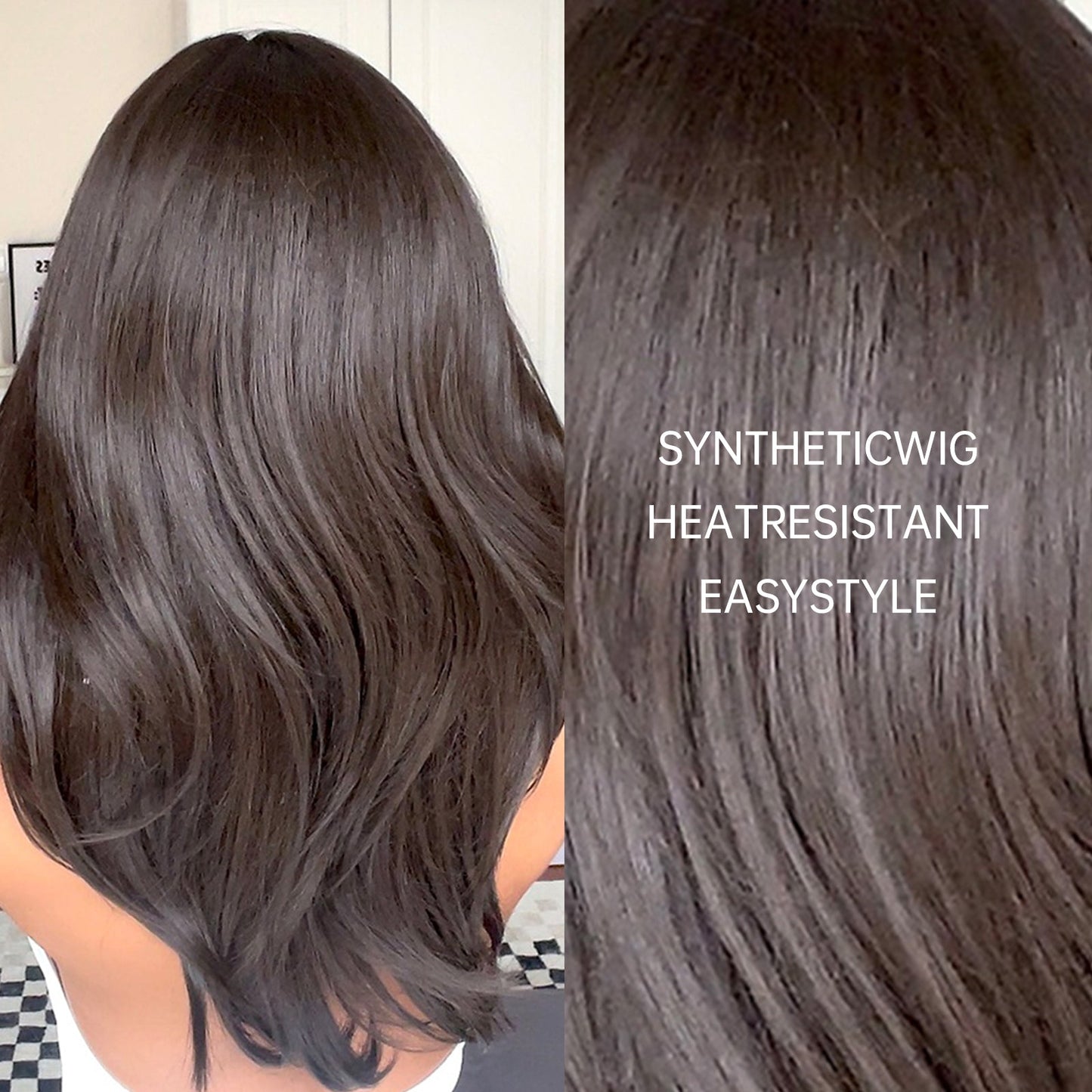 LC259-8 22 Inch Dark Brown Long hair for Women