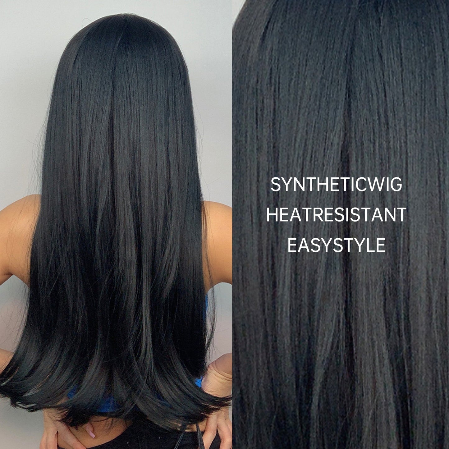 LC257-1 24 Inch Long Straight Wigs for Women