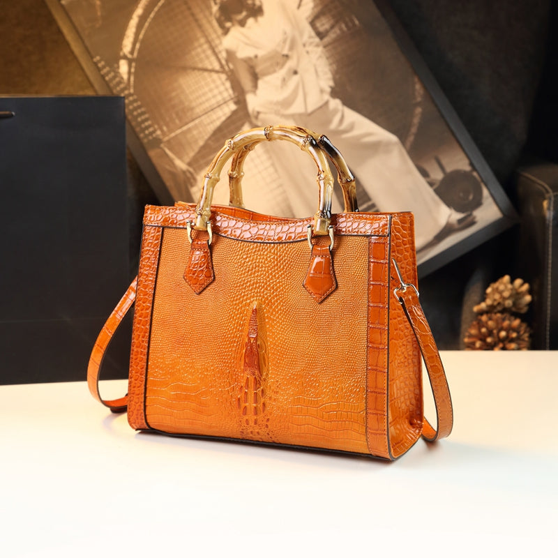 WB-0006 enamel leather Crossbody Bag