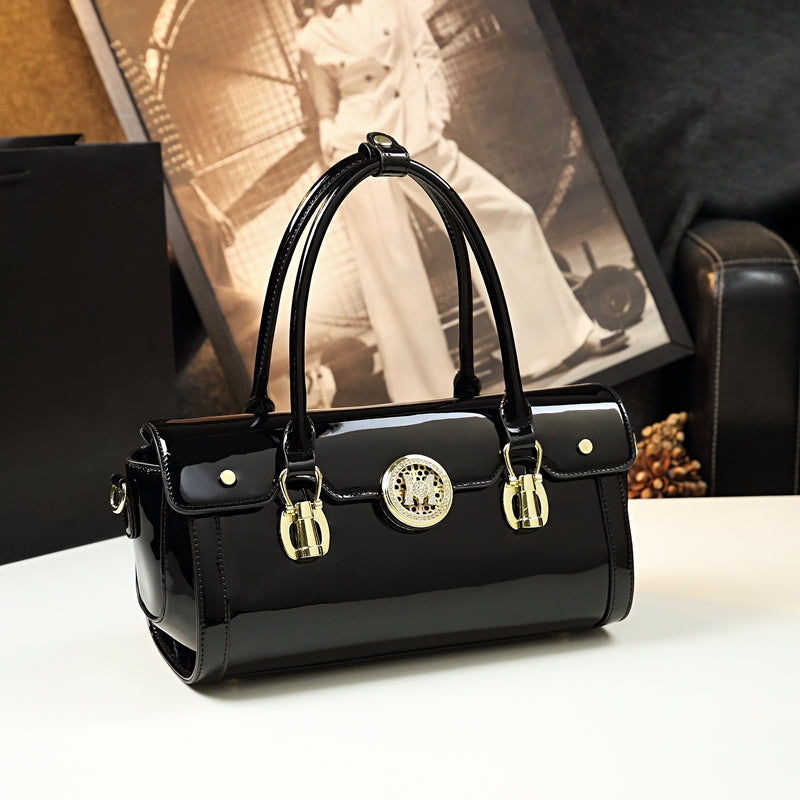 WB-0028/ Patent Leather Crossbody Bag