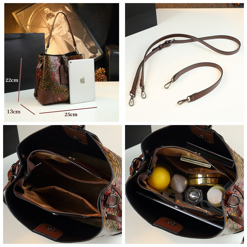 WB-0014/ Crocodile Embossed Leathers Crossbody Bag