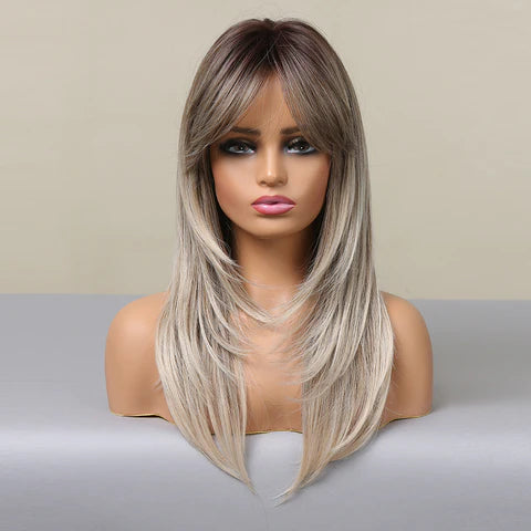 LC051-1 24 inches Natural straight long Fashion Wig