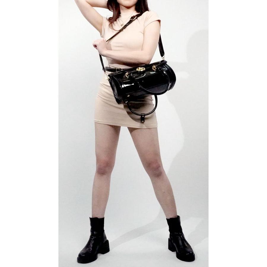 WB-0028/ Patent Leather Crossbody Bag