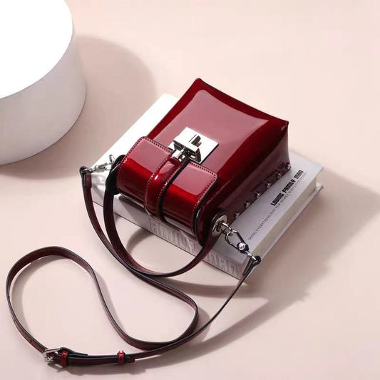 WB-0031/ Patent Leather Crossbody Bag