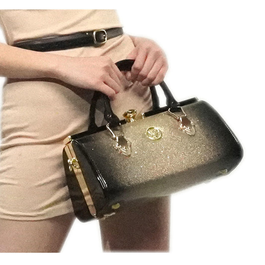 WB-0034/ Patent Leather Crossbody Bag